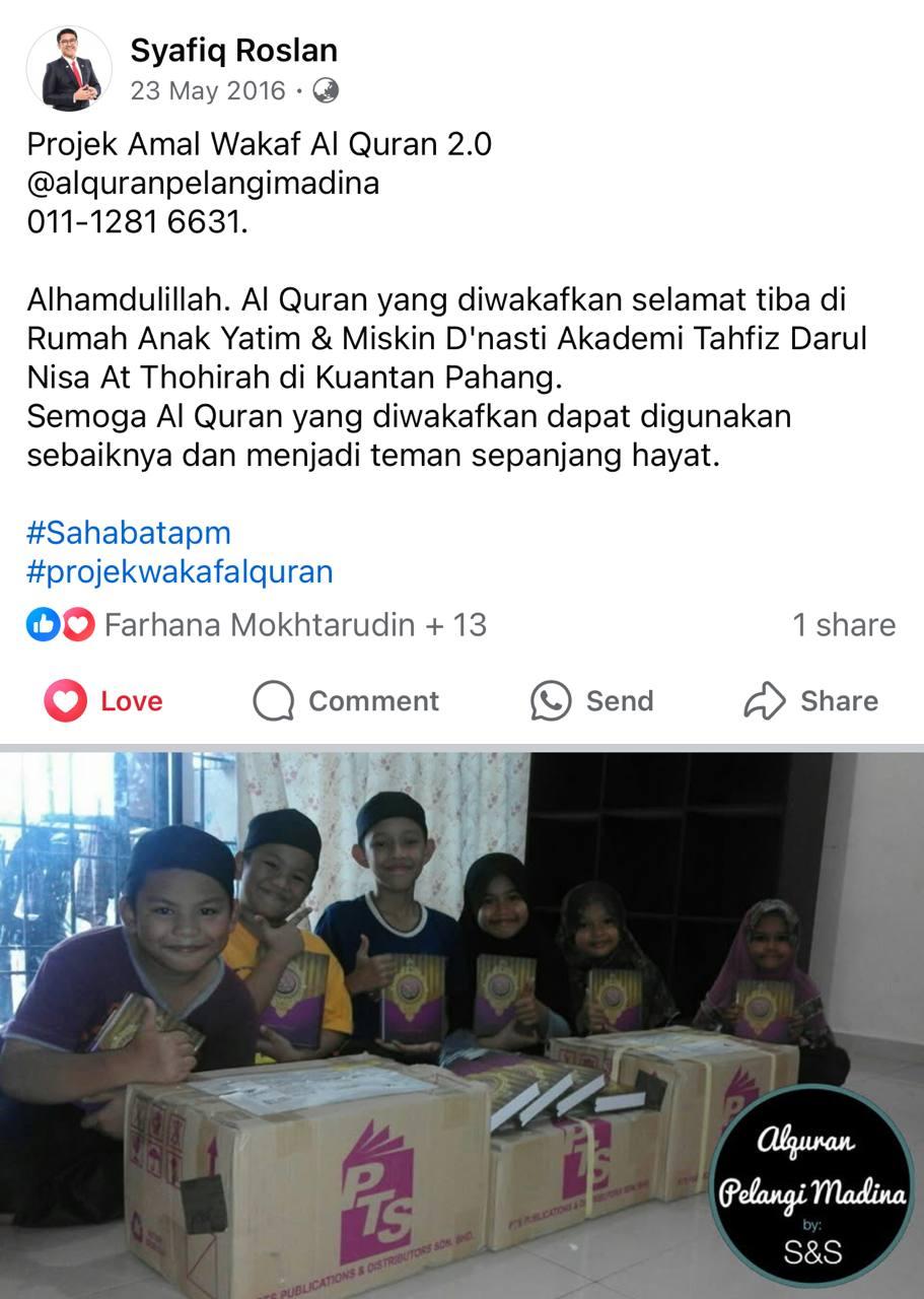 Projek Amal Wakaf Al-Quran 2.0