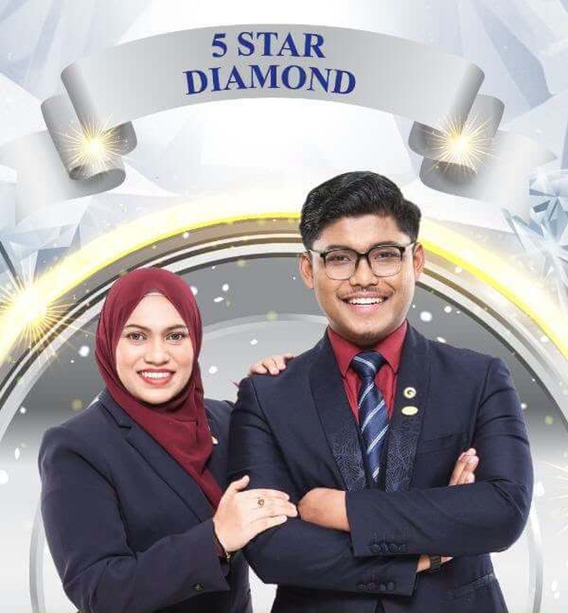 Potret Syarif Jamil (SJ) & Puan Syamimi — 5 Star Diamond Achiever