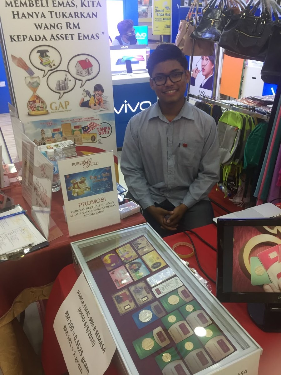 Syarif Jamil (SJ) membuka booth Public Gold GAP di Pulau Pinang 2018
