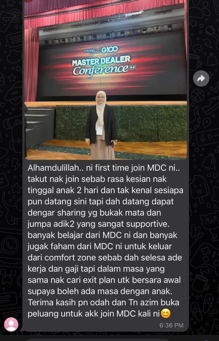 Testimoni Peserta MDC - Sharing buka mata dan temui exit plan bersara awal
