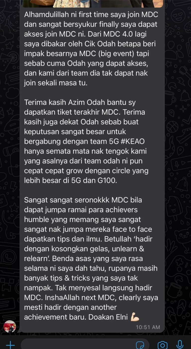 Testimoni Peserta MDC 2